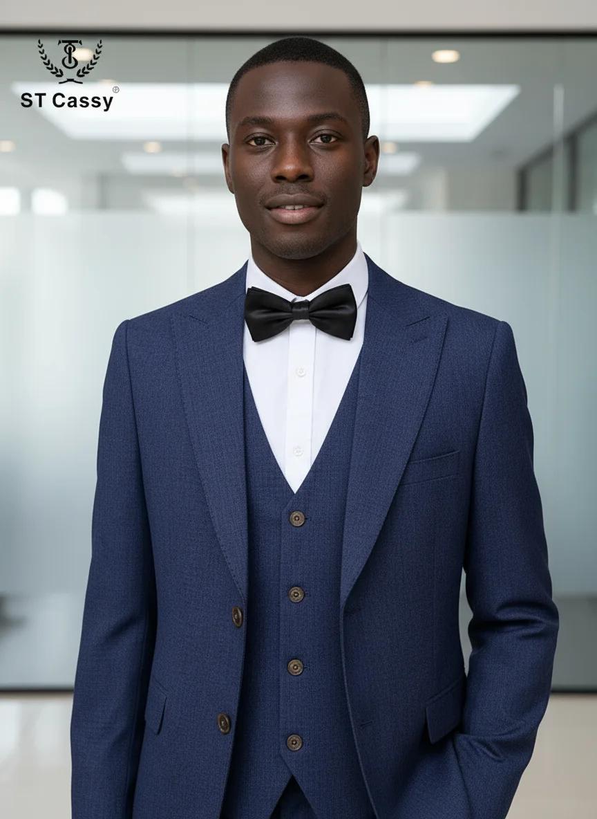 Costume homme 3 pièces bleu