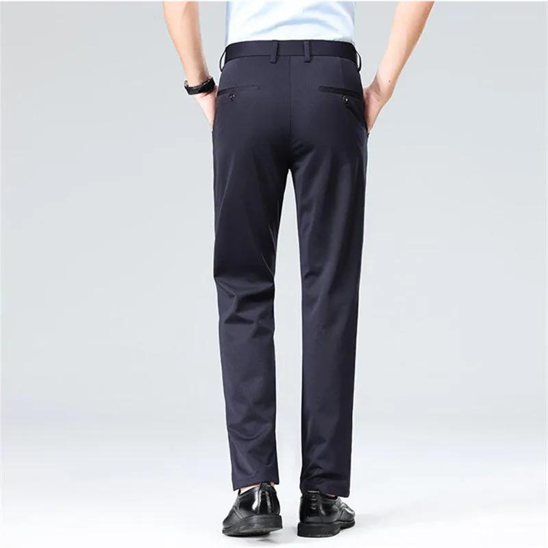 Pantalon de costume droit pour hommes