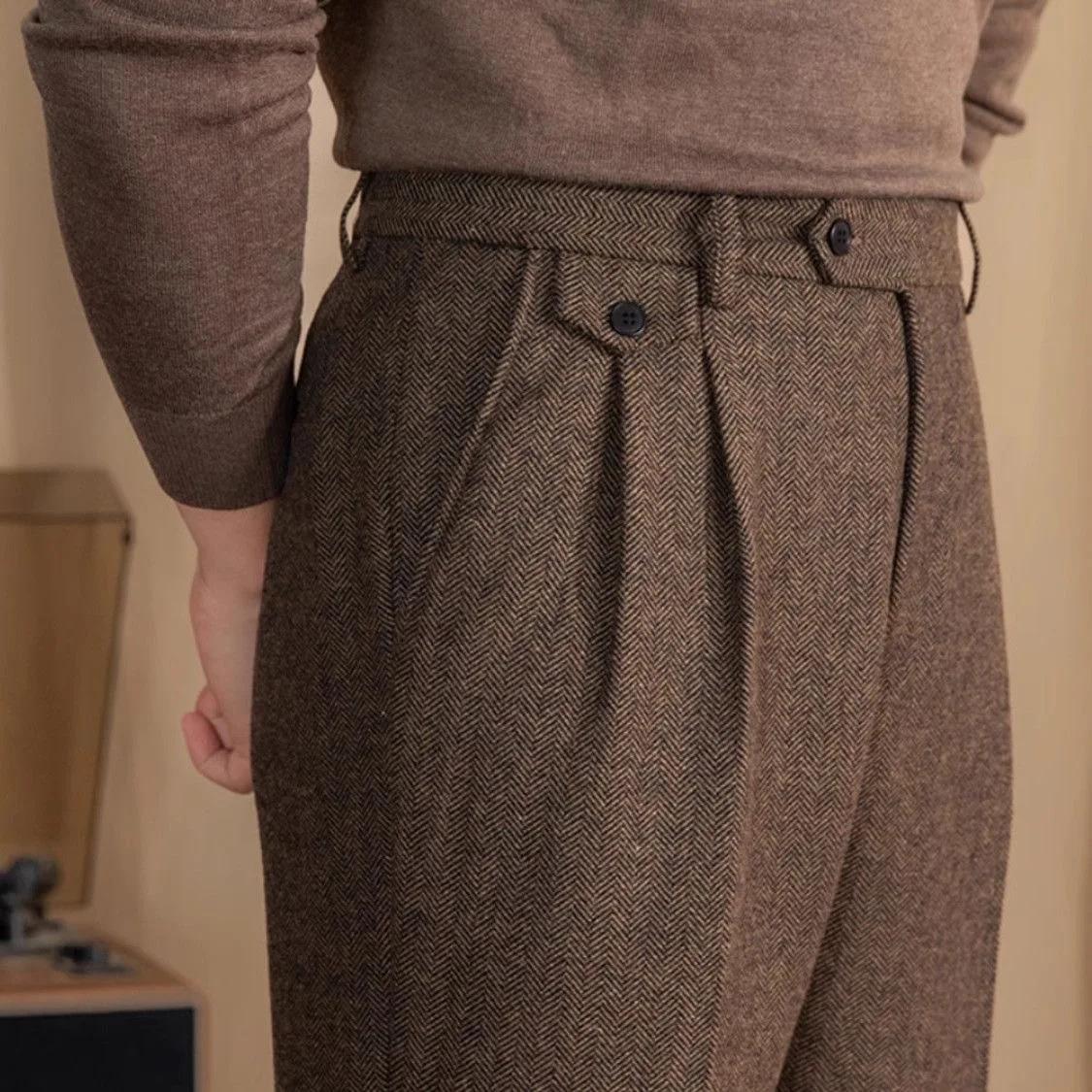 Pantalon de costume Vintage italien pour hommes