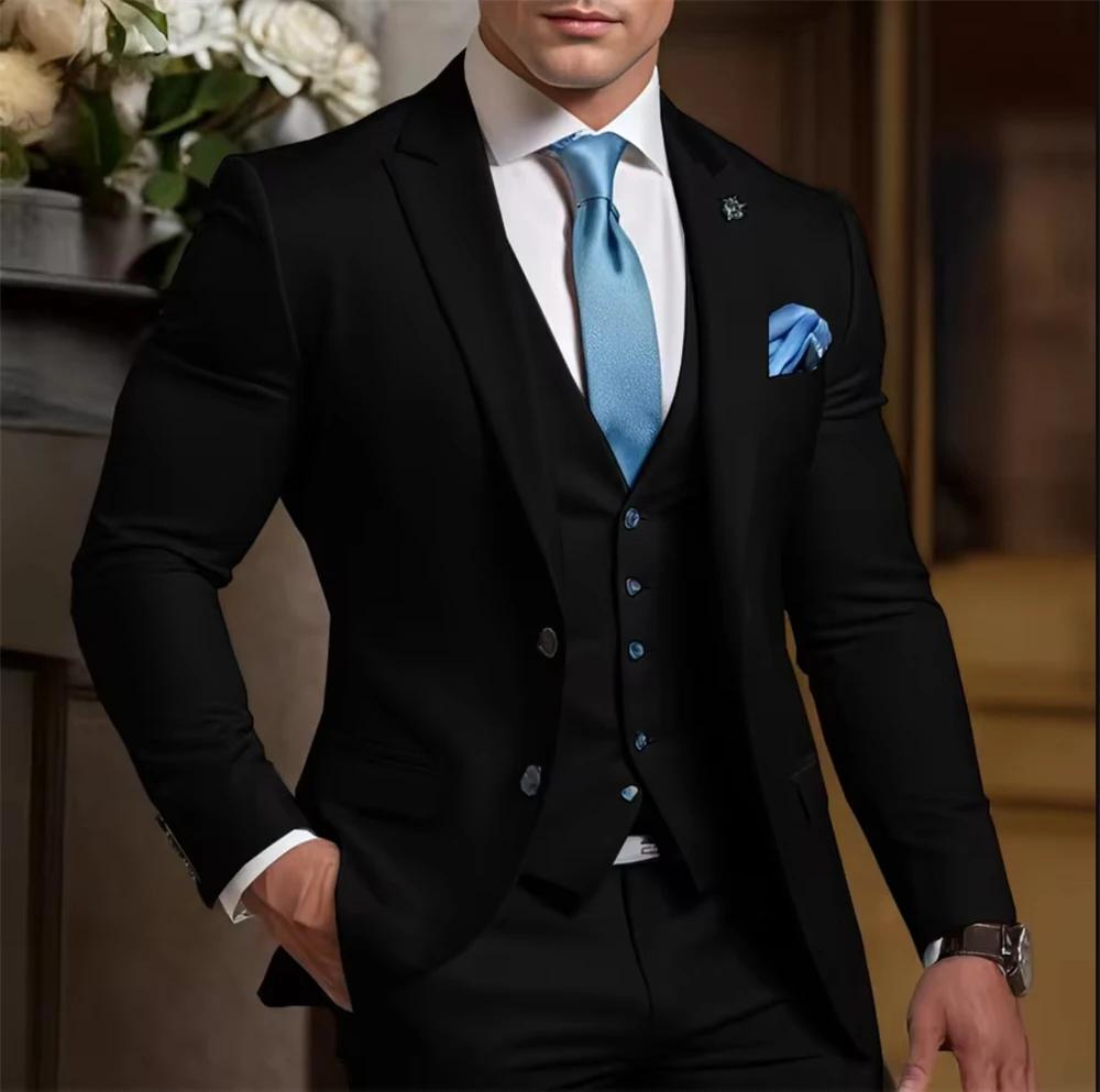 Costume Homme Élégant Formel 3 Pièces