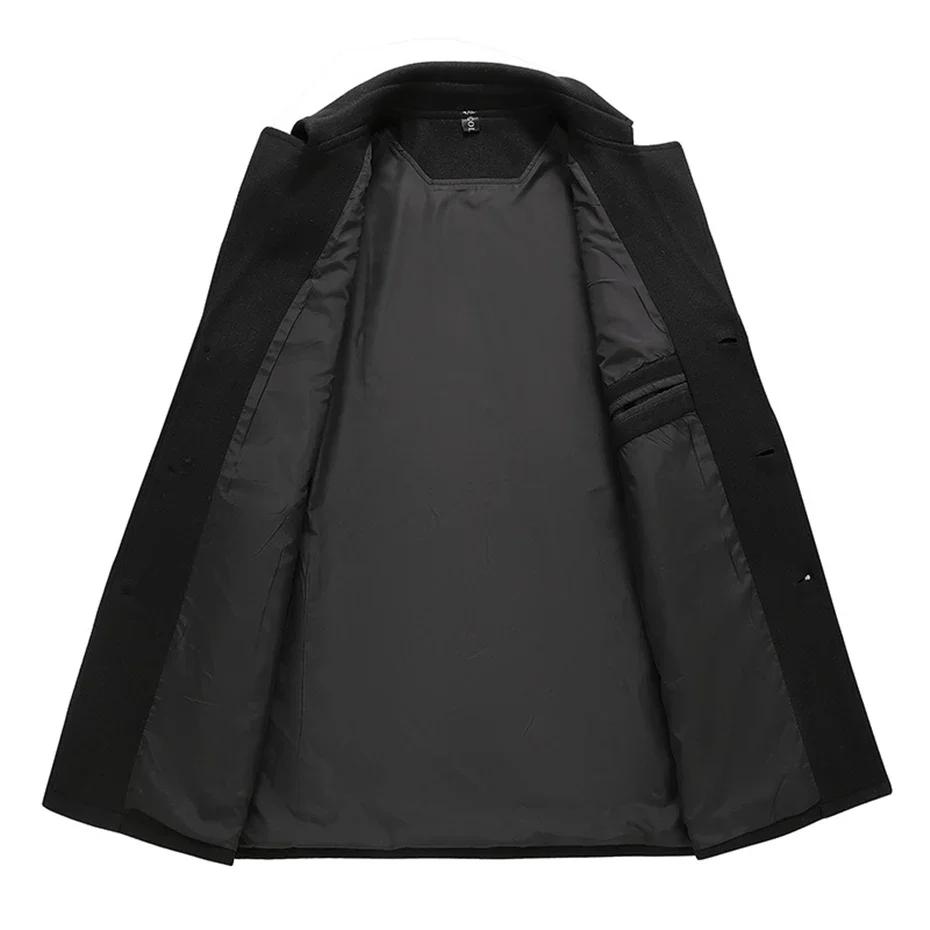 Veste en laine hommes grande taille 12XL couleur unie vestes manteaux