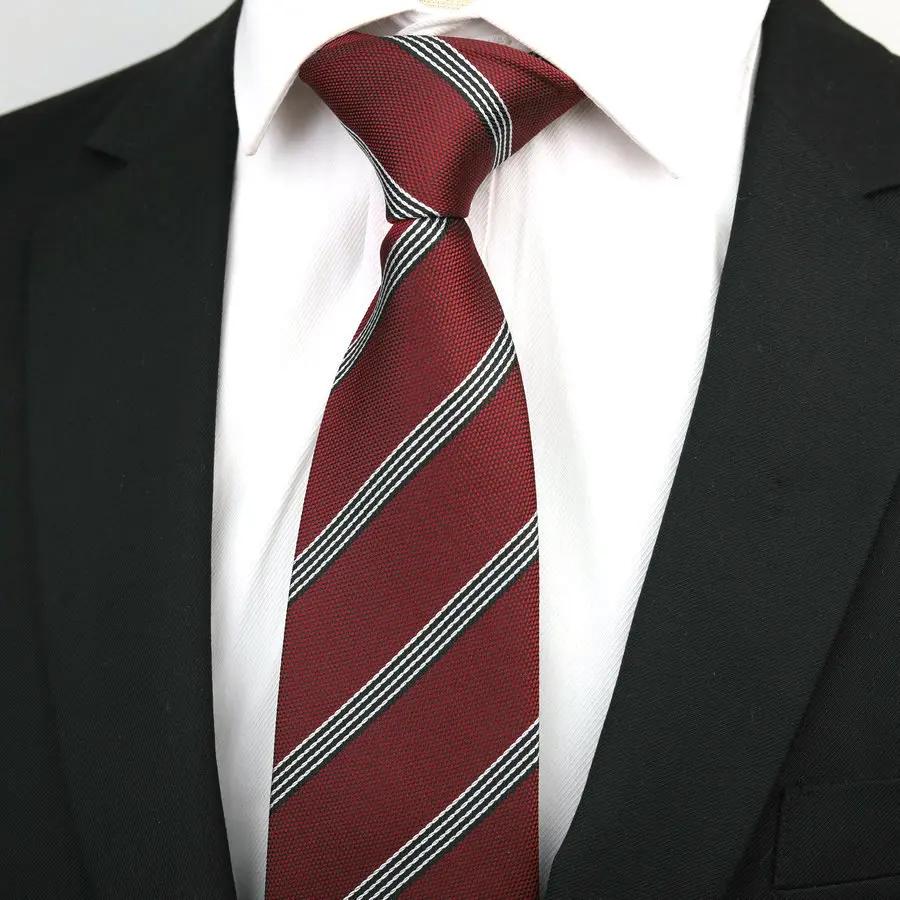 Cravate homme formel affaires à la mode marié mariage costume professionnel chemise cajou rouge noir bleu