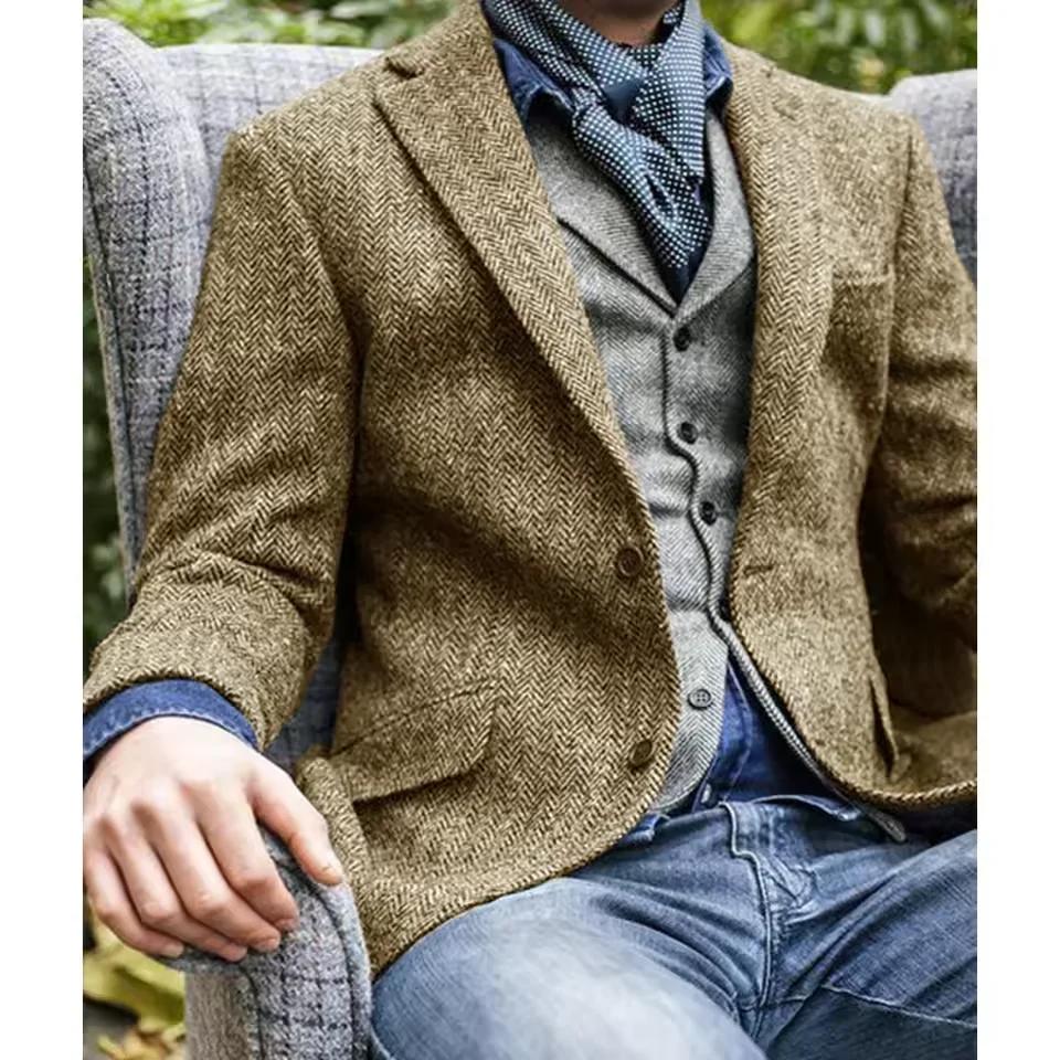 Blazer à chevrons pour hommes