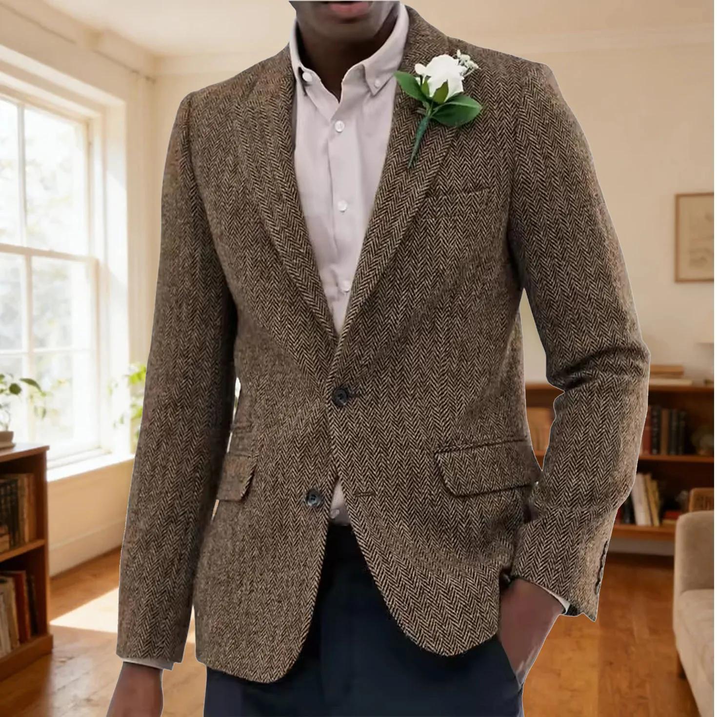 Blazer à chevrons pour hommes