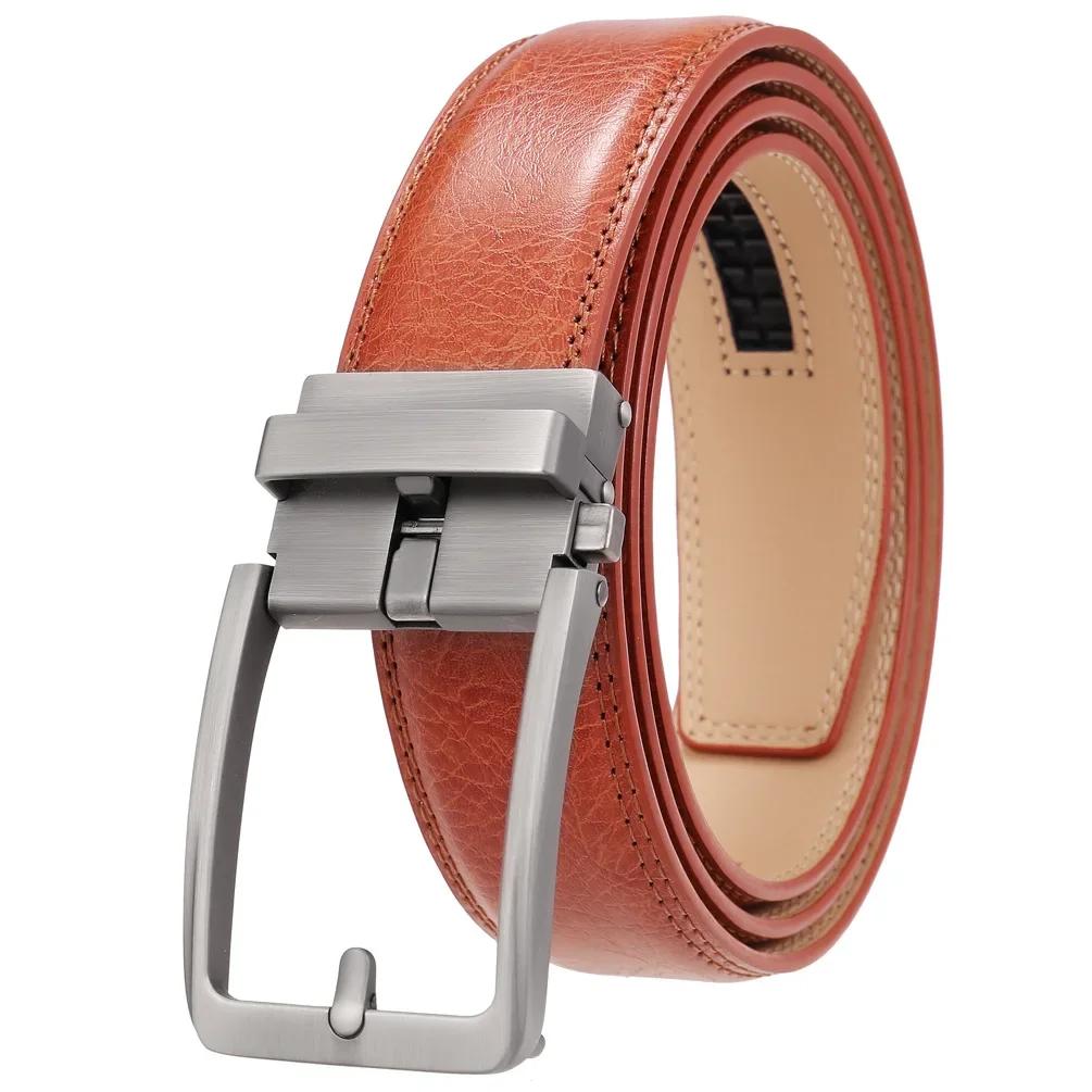Top qualité hommes ceintures noires de luxe réglable en cuir véritable marron ceinture
