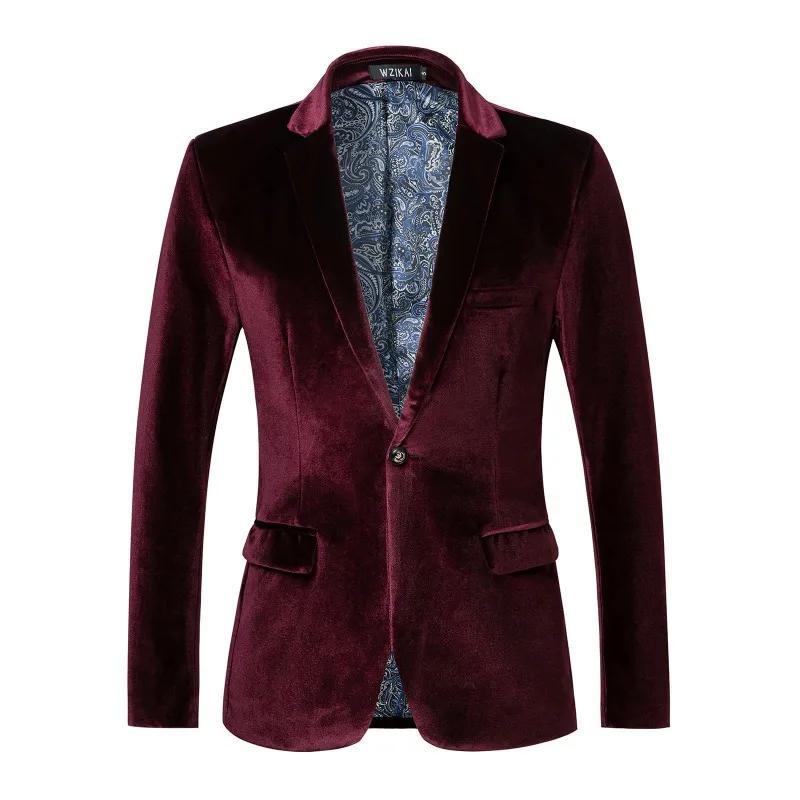 Blazer de luxe en velours pour homme