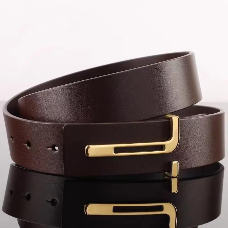 Ceinture en cuir véritable pour hommes