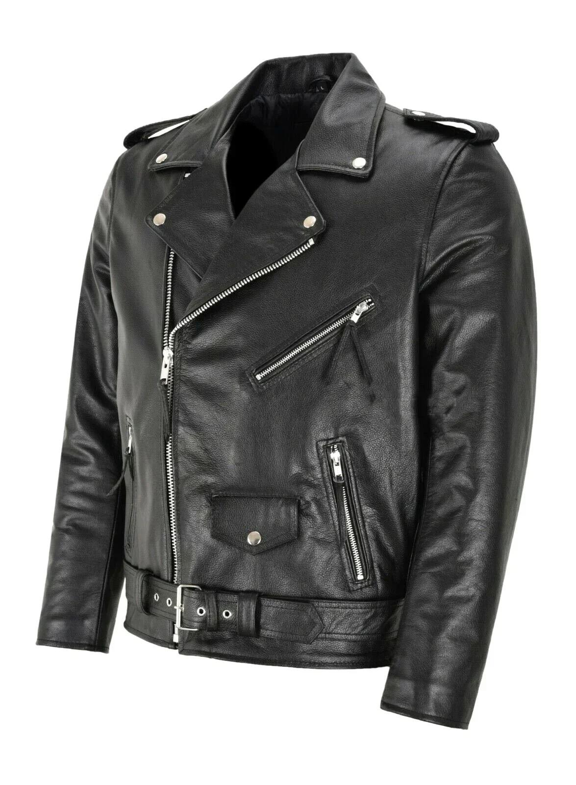 Veste en cuir PU pour homme 2026