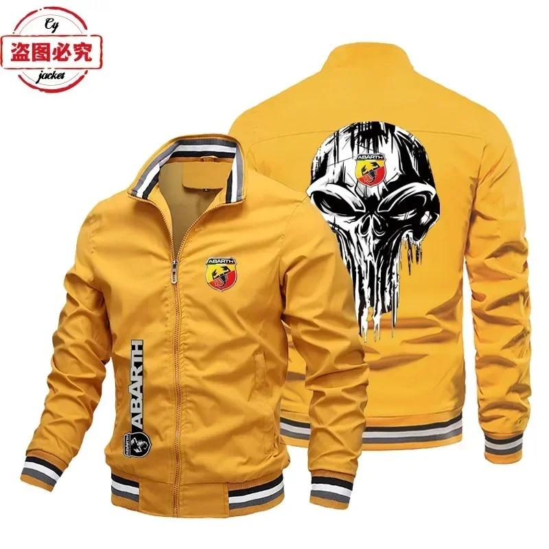 Veste à logo ABARTH, veste ample à manches longues pour homme