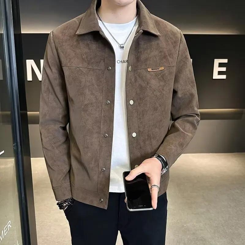 Veste Printemps-Automne Homme 2026 Nouvelle Veste Slim à Revers