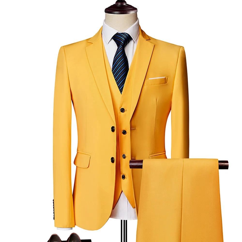 Merveilleux marié mâle mariage bal costume vert coupe ajustée smoking hommes formel affaires vêtements de travail costumes 3 pièces ensembles (veste + pantalon + gilet)
