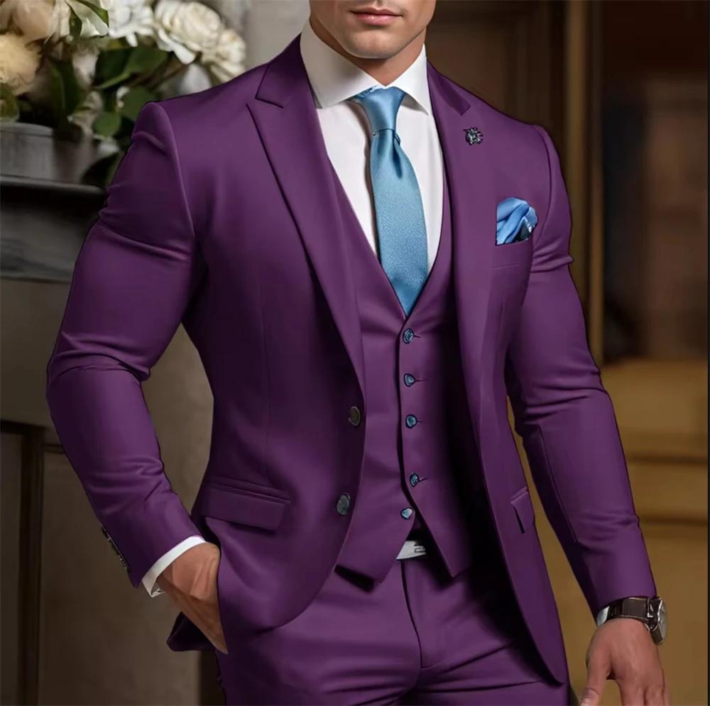 Costume Homme Élégant Formel 3 Pièces