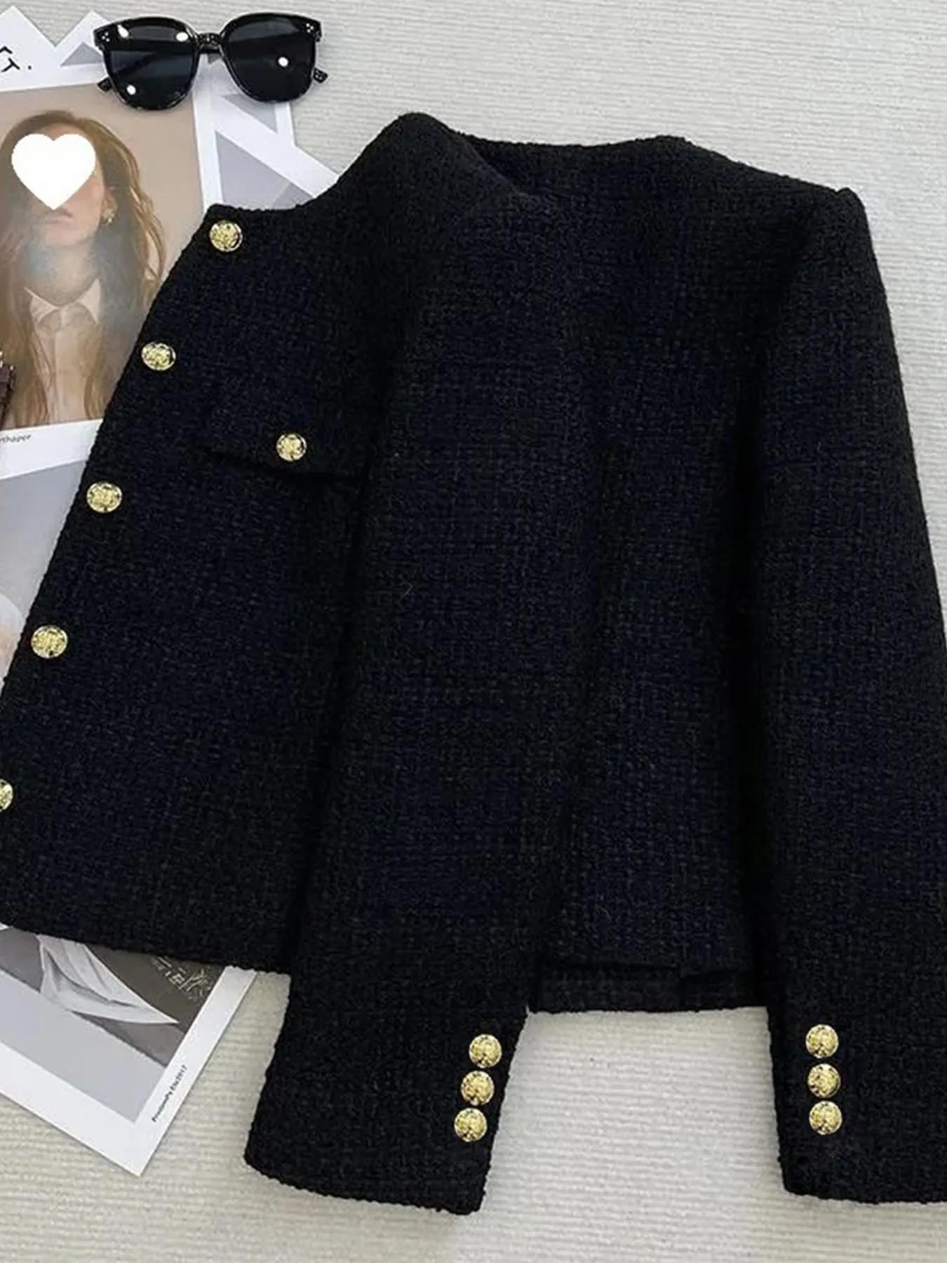 Manteau en tweed de laine française