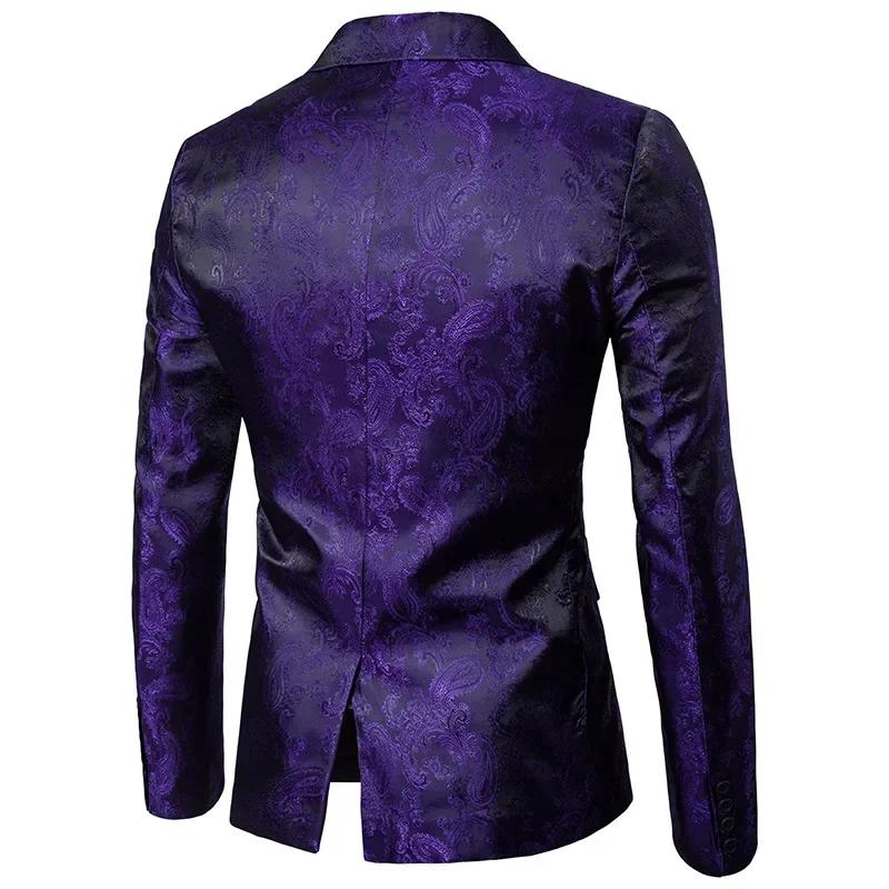 Veste de costume violette pour hommes