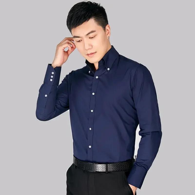 Chemise blanche classique pour hommes pour les occasions formelles ou décontractées