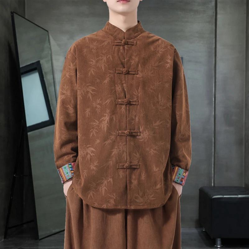 Veste en velours côtelé pour homme