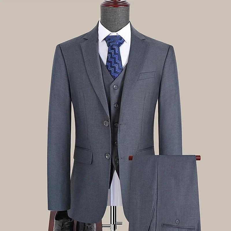 Costume uni élégant et formel pour homme