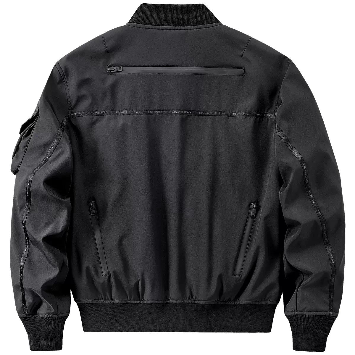 BlackDulBomber-Veste Multipoches Fonctionnelle pour Homme