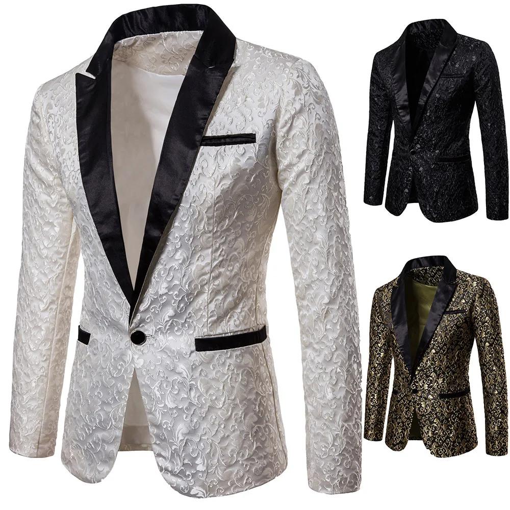 Blazer Homme – Veste de Costume à Col Rabattu