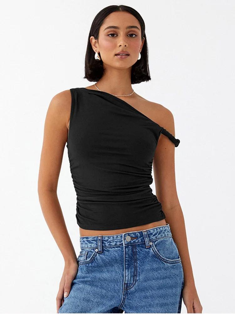 Gilet court asymétrique sur mesure