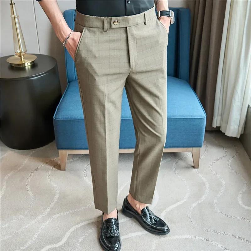 Pantalon à Carreaux Imbibé pour Homme