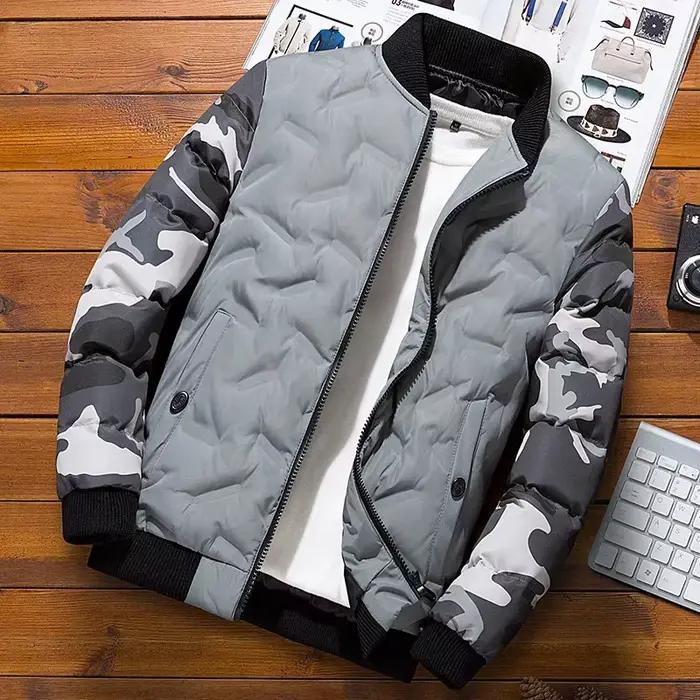 Blouson aviateur Solomon homme robuste en polyester avec motif camouflage pour hiver et occasions décontractées