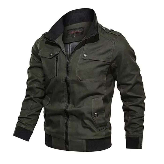 Veste bomber homme décontractée et élégante en coton pour l'automne et le printemps à offrir pour homme occasions spéciales