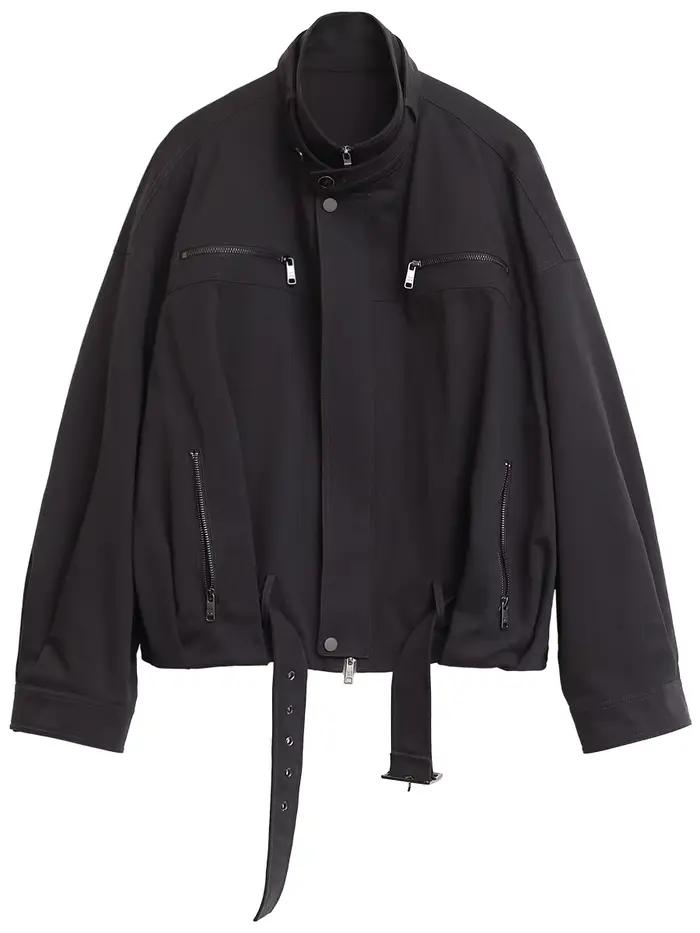 CHIC VEN mode femmes vestes Streetwear décontracté solide rétro col montant manteau court haut pour fille automne hiver 2025