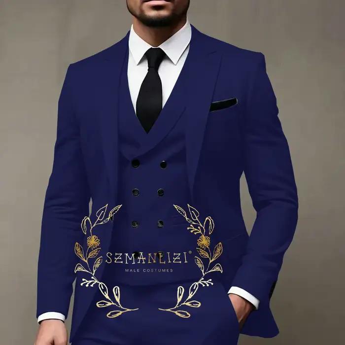 Costumes pour hommes vert clair 3 pièces marié coupe ajustée mariage bal fête smoking événements formels