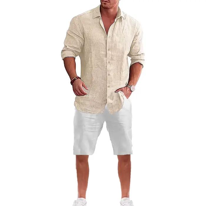 Costume chemise à manches longues pour hommes