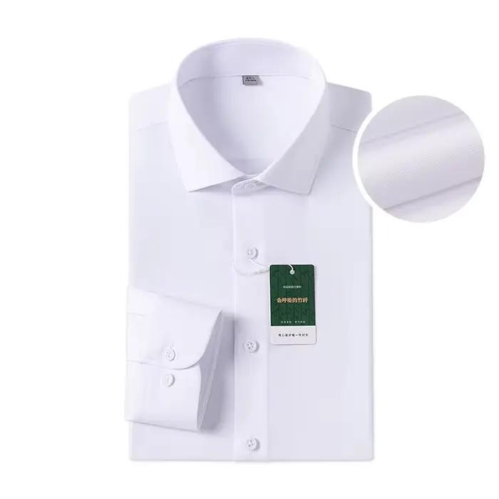 Chemise décontractée homme col rabattu polyester élasthanne viscose satiné facile d'entretien pour toutes les saisons occasions quotidiennes et spéciales