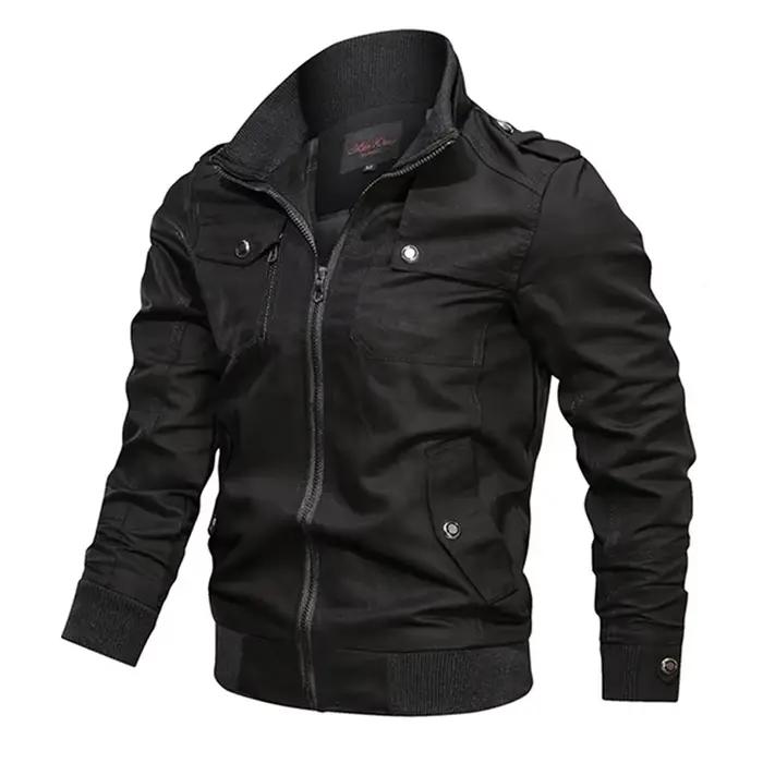 Veste bomber homme décontractée et élégante en coton pour l'automne et le printemps à offrir pour homme occasions spéciales