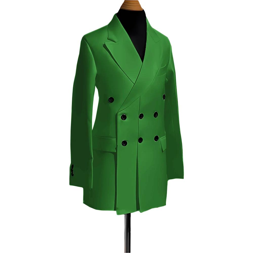 Blazer pour hommes, veste simple de smoking de mariage, vêtements à la mode, Design à Double boutonn
