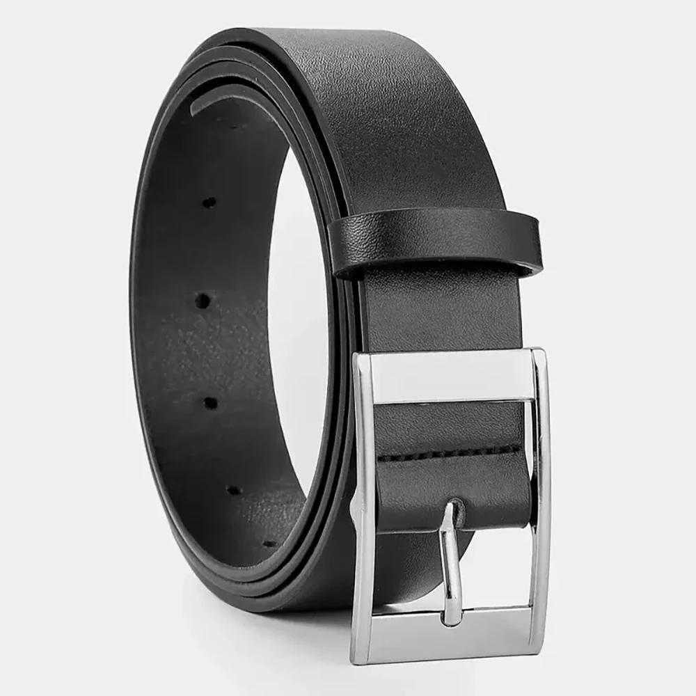 Nouvelle ceinture de luxe pour hommes ceinture en cuir PU boucle ardillon en métal de haute qualité