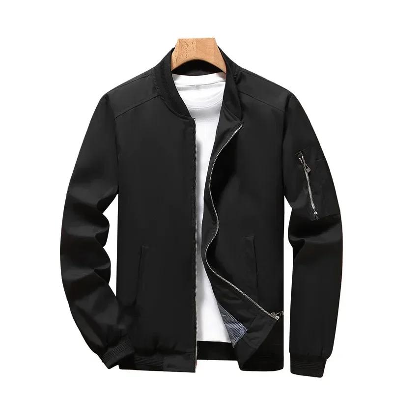2026 hommes vestes décontractée manteaux classique col montant manteau mince solide coupe-vent veste