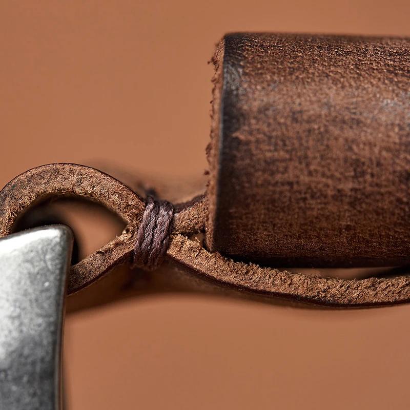 MEDYLA hommes ceinture alliage boucle ardillon avancé ceintures en cuir jean décontracté Original pe