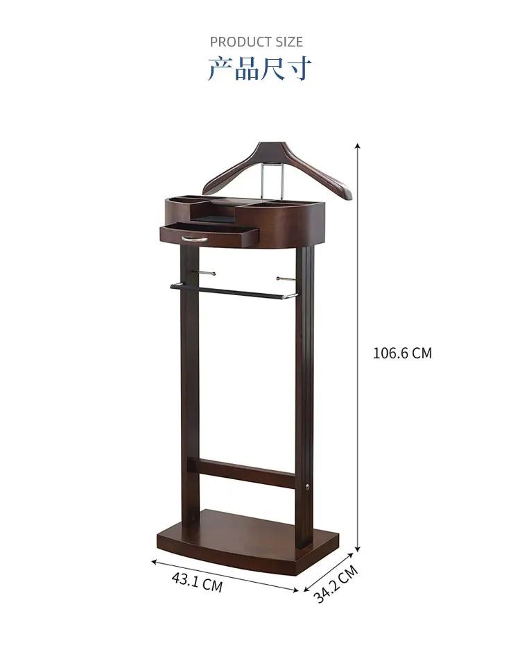 Support de Valet de costume multifonctionnel avec porte-vêtements avec porte-chaussures et tiroir, c