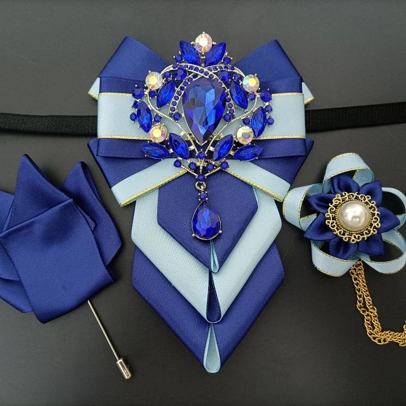 Ensemble de nœuds papillon pour hommes, Design Original, strass, cadeaux de luxe pour hommes d'affai