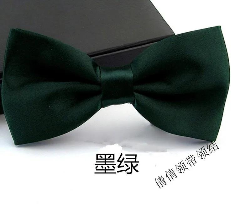 Hommes Satin noeud papillon classique fête de mariage noeud papillon couleur unie réglable cravate a