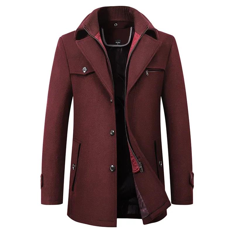 Veste d'hiver épaisse et chaude personnalisable pour hommes, manteaux à la mode, costumes sur mesure