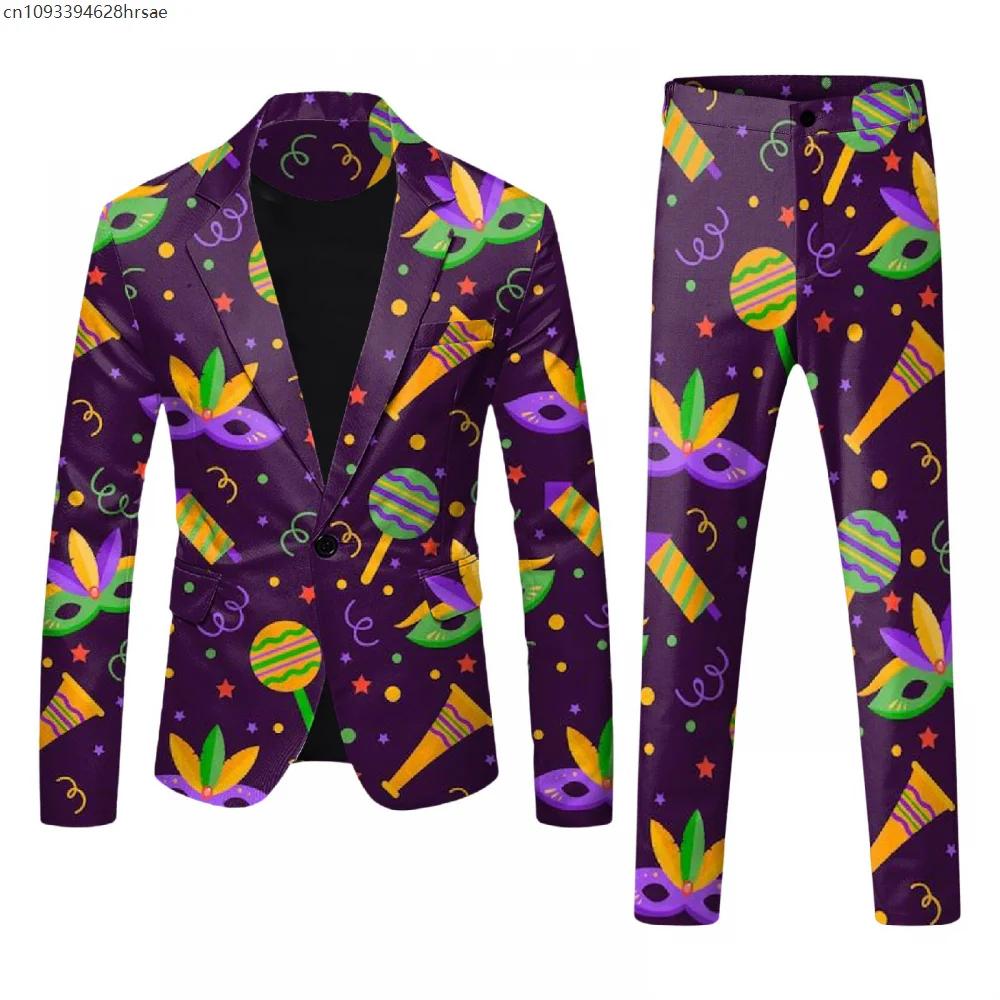 Hommes costume manteau un bouton cranté revers costume fleuri Blazer pantalon hommes fête luxe Desig