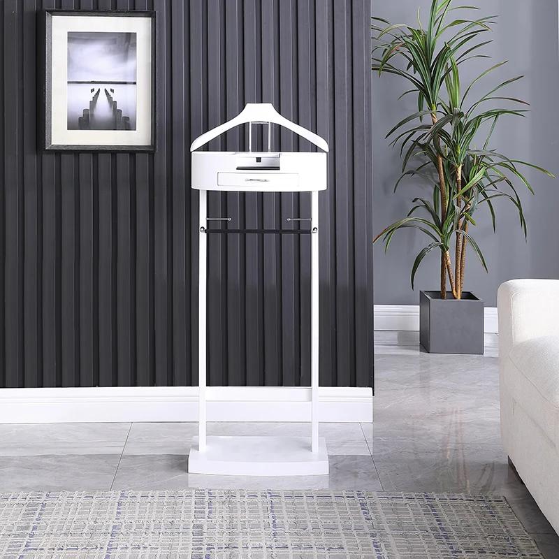 Support de Valet de costume multifonctionnel avec porte-vêtements avec porte-chaussures et tiroir, c