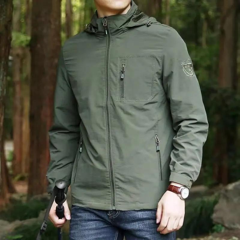Veste décontractée pour hommes, imperméable, pour l'extérieur, printemps-automne, nouveau style, pol