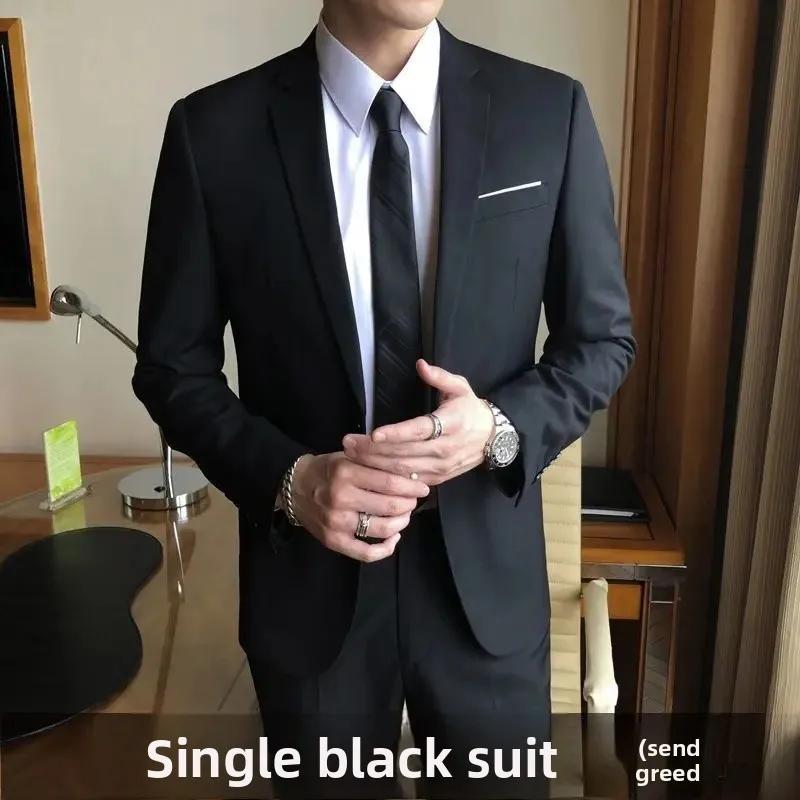 Ensemble de costume de mariage pour hommes, veste de Style coréen, haut pour garçons d'honneur, meil