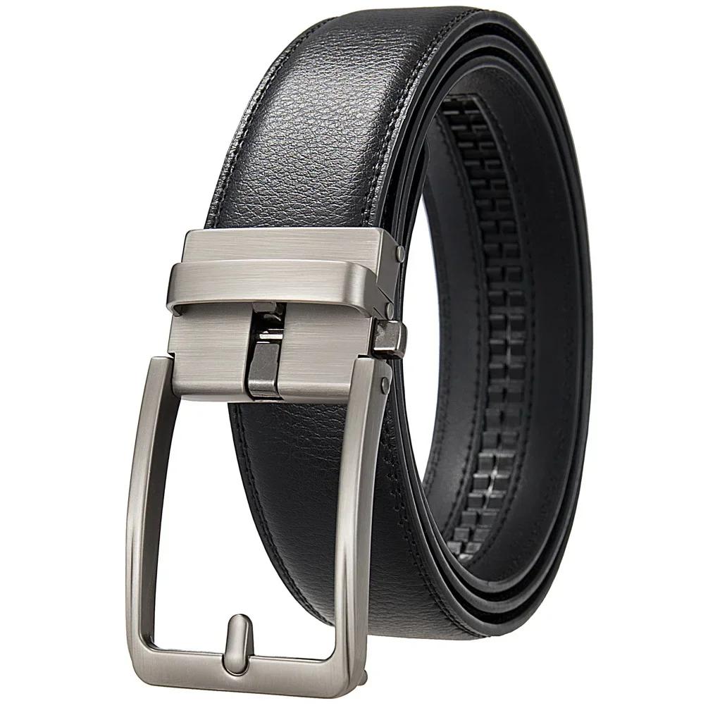 Ceintures clic pour hommes marque de luxe concepteur de mode boucle automatique en cuir véritable ho