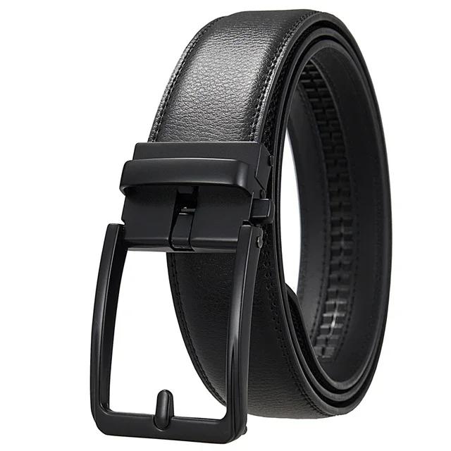 Top qualité hommes ceintures noires de luxe réglable en cuir véritable marron ceinture pour hommes 3