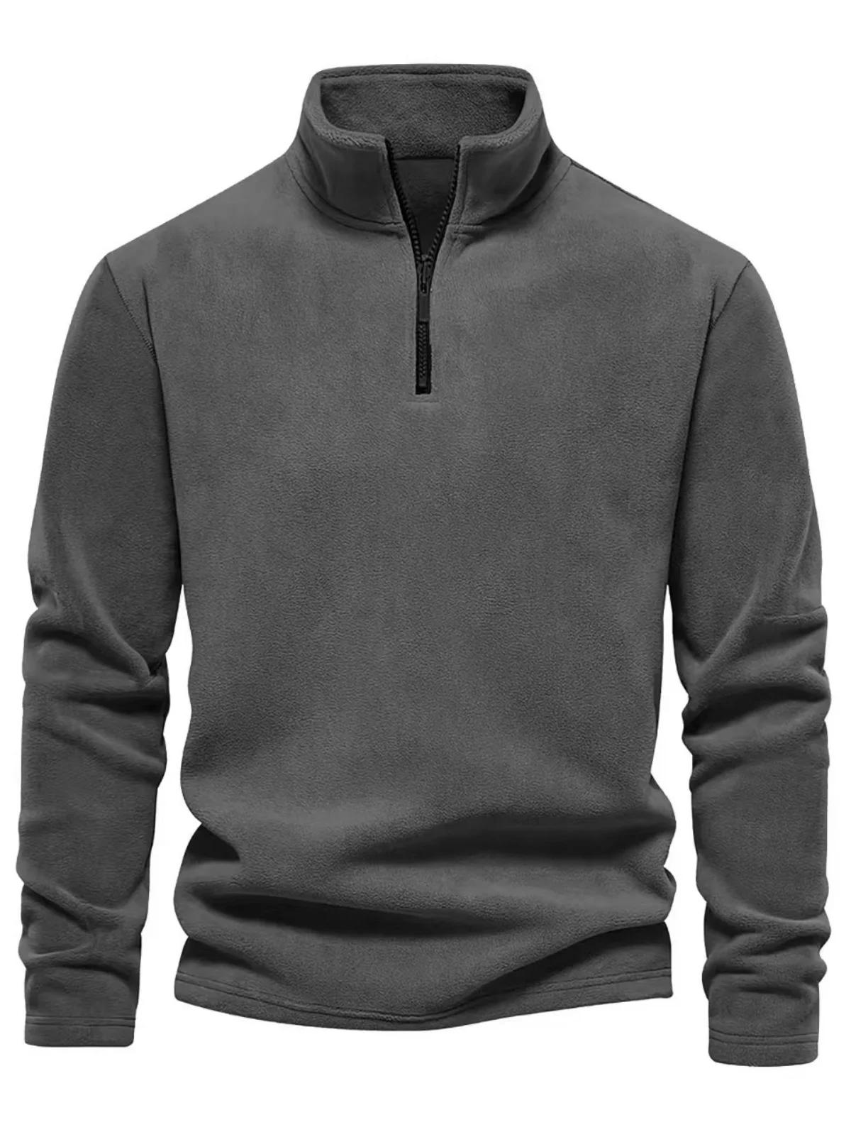 Veste décontractée pour hommes, matelassée épaisse pour la chaleur, doublure polaire avec fermetures