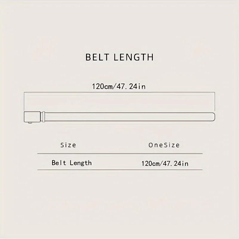 Ceinture élégante en cuir PU pour hommes – Ceintures à la mode pour la vie quotidienne, les loisirs,