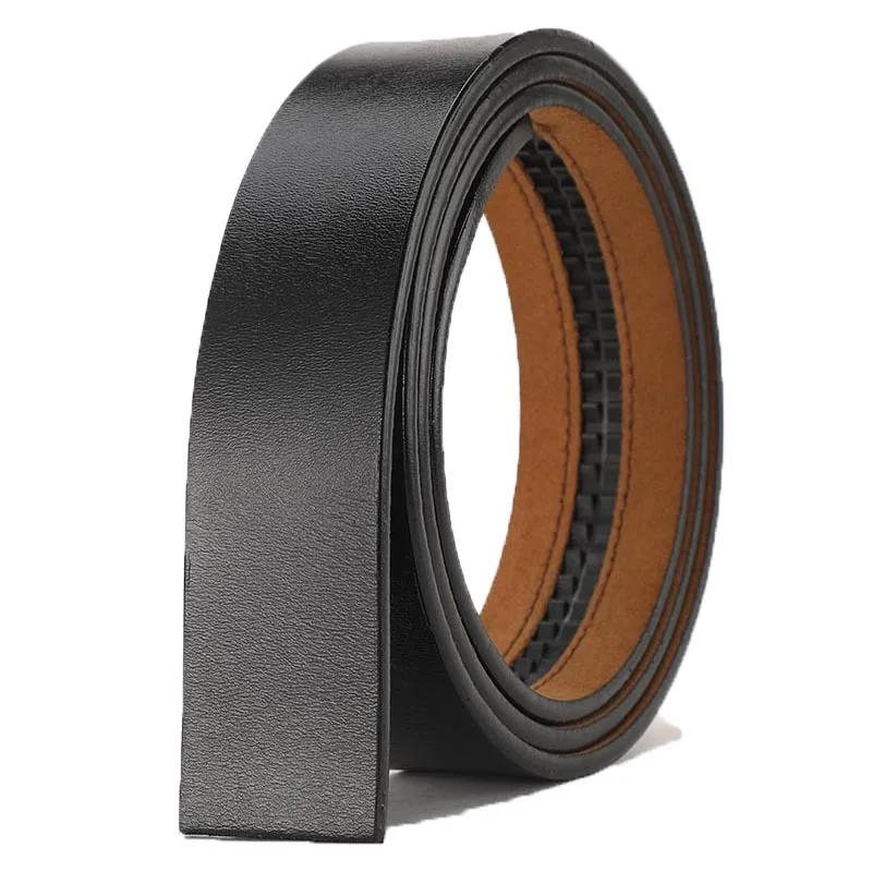 Nouveaux ceintures en cuir véritable pour hommes ceintures à boucle automatique hommes mode sans bou