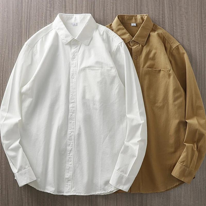 Dukeen chemise à manches longues hommes printemps et automne coton Senior sens de décontracté couleu